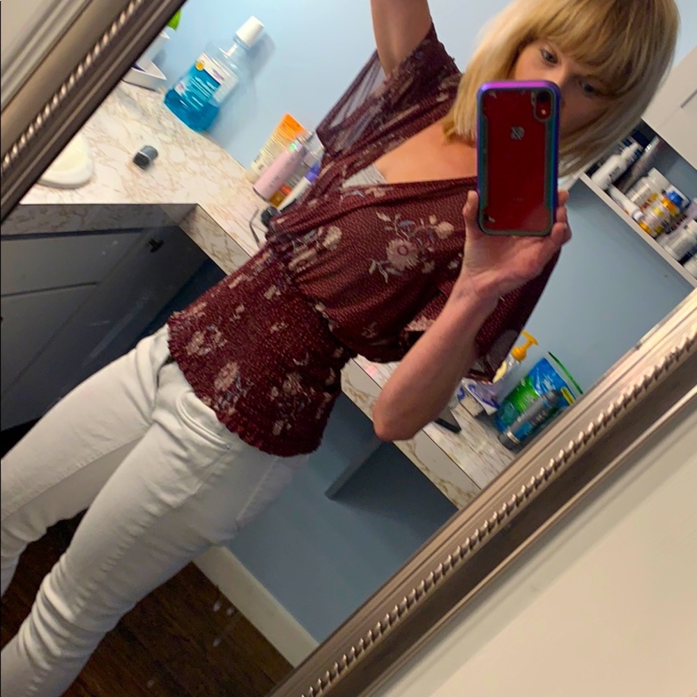 Maroon blouse